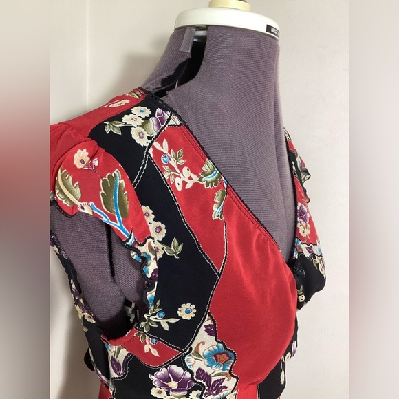 Forever 21 Y2K Vtg Fairy Babydoll Top Teen L Tie Back Sheer Bold Lorelei Gilmore - Picture 7 of 16